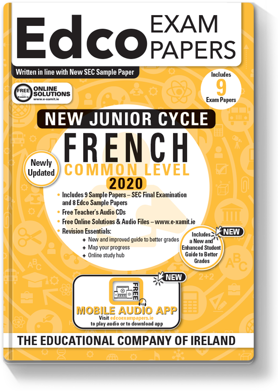 JC French Common Level Exam Papers 2020