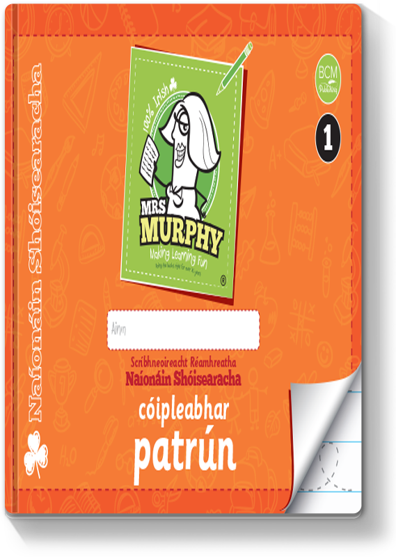 Mrs Murphy's Naíonáin Shóisearacha Cóipleabhar Patrún