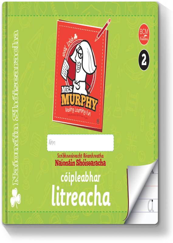 Mrs Murphy's Naíonáin Shóisearacha Cóipleabhar Litreacha